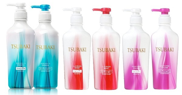 Bộ dầu gội Shiseido Tsubaki Extra Moist màu đỏ