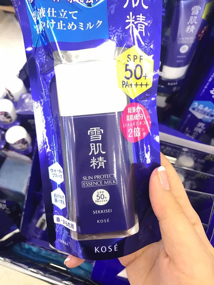 Kem chống nắng Kose Sekkisei Sun Protect Essence Milk SPF50+/PA++++