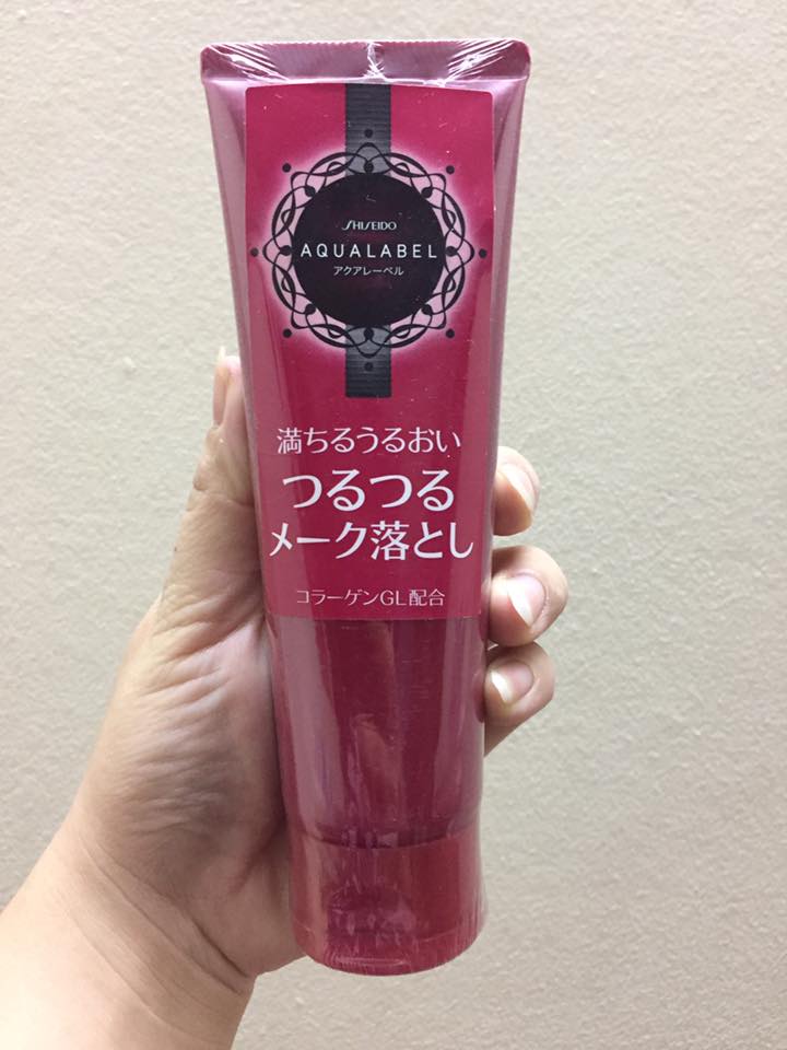 Kem tẩy trang Shiseido Aqualabel oil cleansing màu hồng