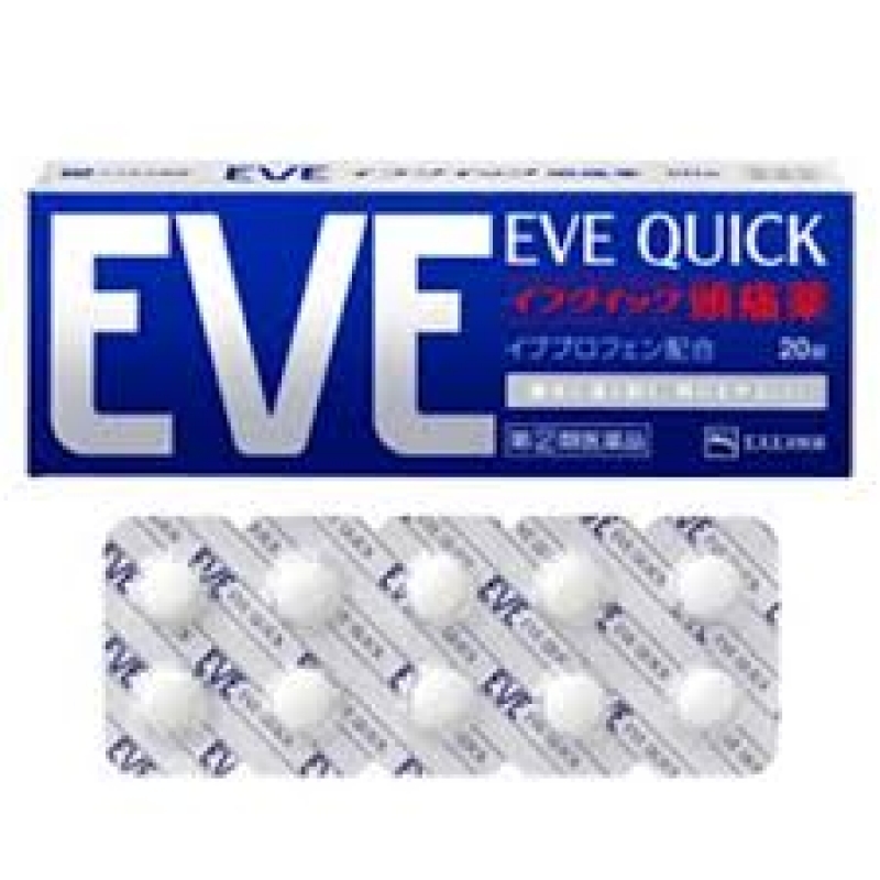 Thuốc giảm đau hạ sốt EVe Quick Nhật Bản 40 viên Nhật bản