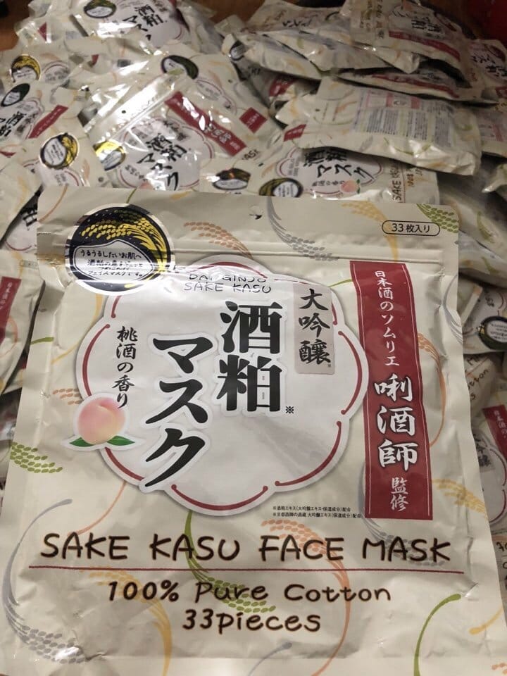 Mặt nạ bã rượu Sake Face Mask 33 miếng